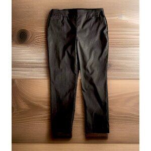 CHICO'S High Rise Pull On Black Stretch Ankle Pants With 2" Waistband SZ 14